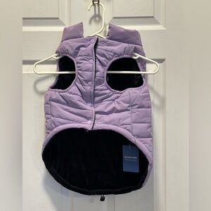 Spark Paws 2XL Purple With Gray Piping  2 Sets Of Snaps Dog Coat NWT